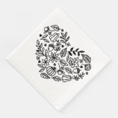 Herbst Serviette (Ecke)