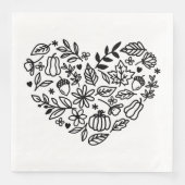 Herbst Serviette (Vorderseite)