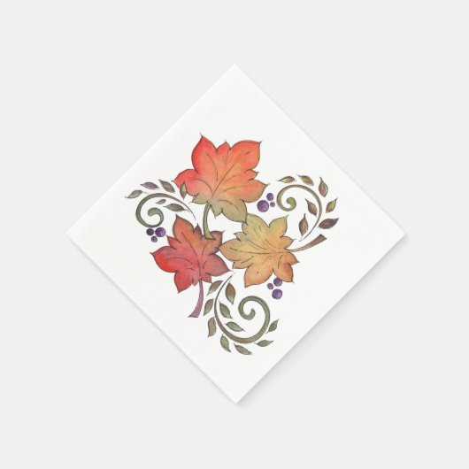 Herbst Serviette (Ecke)