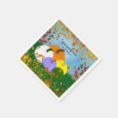 Herbst Serviette (Ecke)