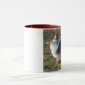 Herbst Sheltie Tasse (Zentrum)