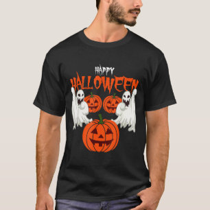 Herbst-Shirt mit Kürbisgesichtern, Geistern des He T-Shirt