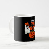 Herbst-Shirt mit Kürbisgesichtern Geistern des Her Kaffeetasse (Vorderseite Links)