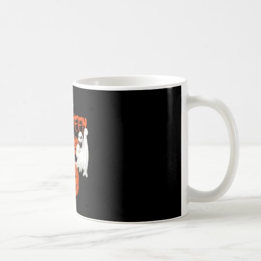 Herbst-Shirt mit Kürbisgesichtern Geistern des Her Kaffeetasse (Rechts)