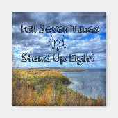 Herbst Sieben Mal aufstehen Acht Magnet (Vorne)