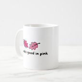 Herbst sieht in Rosa gut aus | Cozy Herbst-Tasse Kaffeetasse (Vorderseite Links)