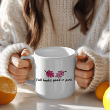 Herbst sieht in Rosa gut aus | Cozy Herbst-Tasse
