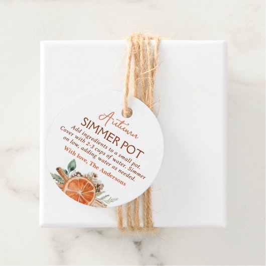 Herbst Simmer Pot Fall Simmering Potpourri Geschenkanhänger (Beispiel)