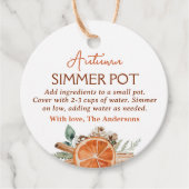 Herbst Simmer Pot Fall Simmering Potpourri Geschenkanhänger (Vorderseite)