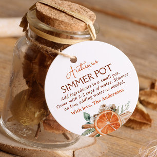 Herbst Simmer Pot Fall Simmering Potpourri Geschenkanhänger