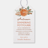 Herbst Simmering Potpourri Fall Stovetop Geschenkanhänger (Vorderseite)