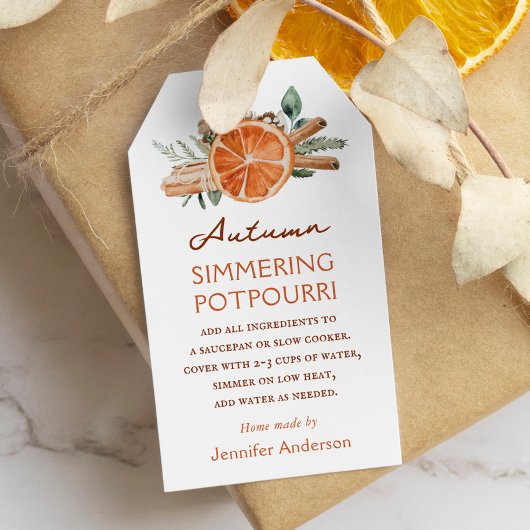 Herbst Simmering Potpourri Fall Stovetop Geschenkanhänger