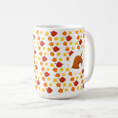 Herbst sinkende Blätter Tierquetschen Kaffeekochen Kaffeetasse (VorderseiteRechts)