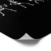 Herbst Skeletttanz Poster (Ecke)