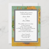 Herbst, Sommer, Hochzeitseinladung im Urlaub. van Einladung (Vorderseite)