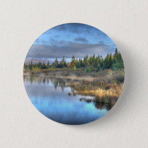 Herbst Sonnenaufgang am Moosehead Lake Maine Button
