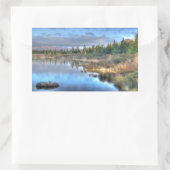 Herbst Sonnenaufgang am Moosehead Lake Maine Rechteckiger Aufkleber (Tasche)