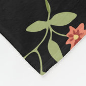 Herbst Sonnenblumen: Rot-Orange Harmonie. Fleecedecke (Ecke)