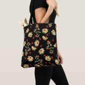 Herbst Sonnenblumen: Rot-Orange Harmonie. Tasche (Von Nahem)