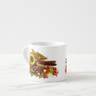 Herbst Sonnenblumen und MaisBouquet Espressotasse