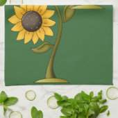 Herbst Sonnenblumendesign Küchentuch (Gefaltet)