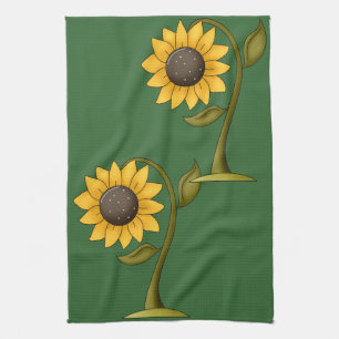 Herbst Sonnenblumendesign Küchentuch