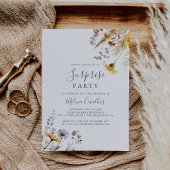 Herbst Sonnenschein Elegante Wildblume Party Einladung