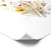 Herbst Sonnenschein Wildblume Karten und Geschenke Poster (Ecke)