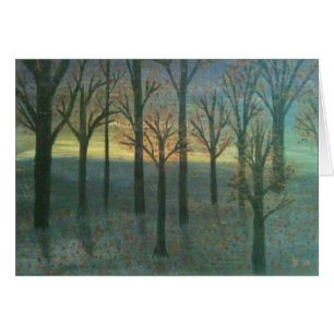 Herbst-Sonnenuntergang