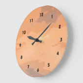 Herbst-Sonnenuntergang Große Wanduhr (Winkel)