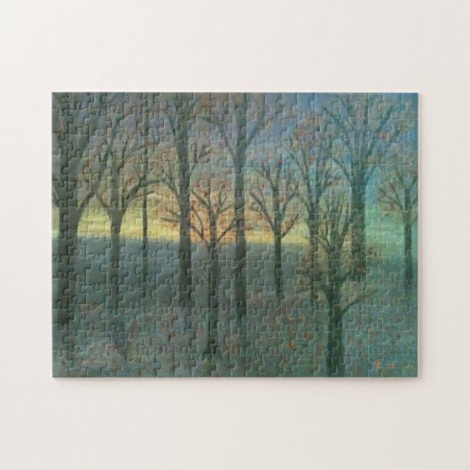 Herbst-Sonnenuntergang Puzzle (Horizontal)