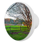 Herbst Sonnenuntergang von Shirley Taylor Keramikknauf (Rechts)