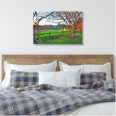 Herbst Sonnenuntergang von Shirley Taylor Leinwanddruck (Insitu (Schlafzimmer))