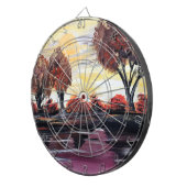 Herbst Sonntag Dartscheibe (Vorderseite rechts)