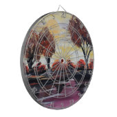 Herbst Sonntag Dartscheibe (Vorderseite Links)