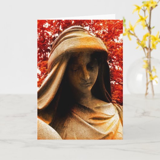 Herbst-Sorge Karte (Gelbe Blume)