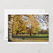 Herbst Spaziergang Postkarte (Vorne/Hinten)
