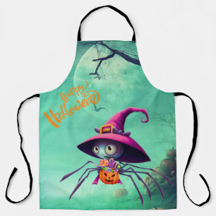 Herbst/Spinnen/Hexe/Halloween Schürze