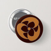 Herbst-Spiral-Halbmond-Triquetra Button (Vorne & Hinten)