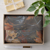 Herbst Spitz Hund Dekoupage Seidenpapier (Geschenk)