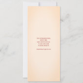 Herbst Splendor Aquarell Blumenalter Elfenbein Einladung (Rückseite)