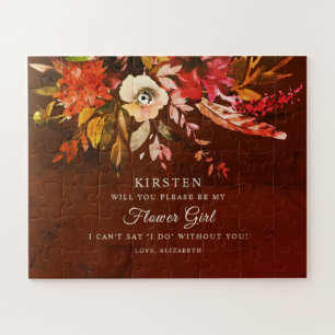 Herbst Splendor Fall floral sein mein Blumenmädche Puzzle