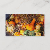Herbst - Squash - Gefühl gequetscht Visitenkarte (Rückseite)