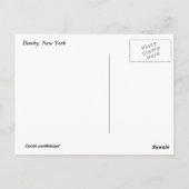 Herbst Stall und Hügel Postkarte (Rückseite)