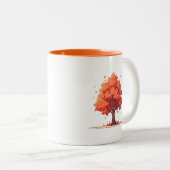 Herbst-Stammbaum Zweifarbige Tasse (VorderseiteRechts)