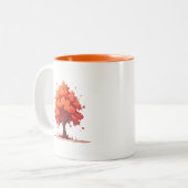 Herbst-Stammbaum Zweifarbige Tasse (Vorderseite Links)