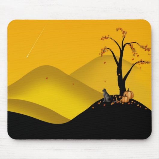 Herbst-Sternschnuppen-Fantasie mousepad (Vorne)