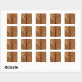 Herbst-Sticker Quadratischer Aufkleber (Blatt)