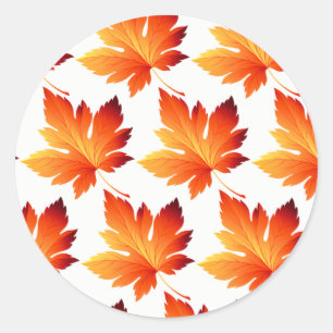 Herbst-Stickers Runder Aufkleber