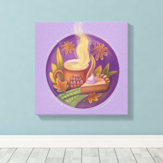 Herbst Stillleben Canvas Print Leinwanddruck (Insitu (Holzboden))